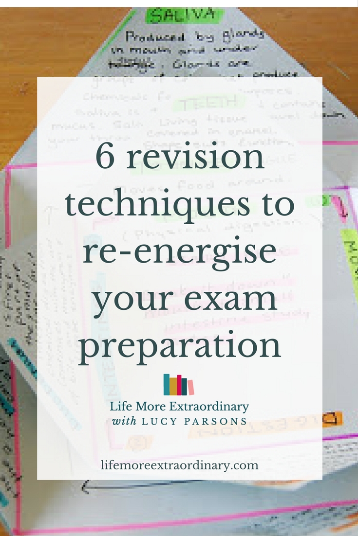Try some new and interesting revision techniques, that's what. After all, they say a change is as good as a rest.