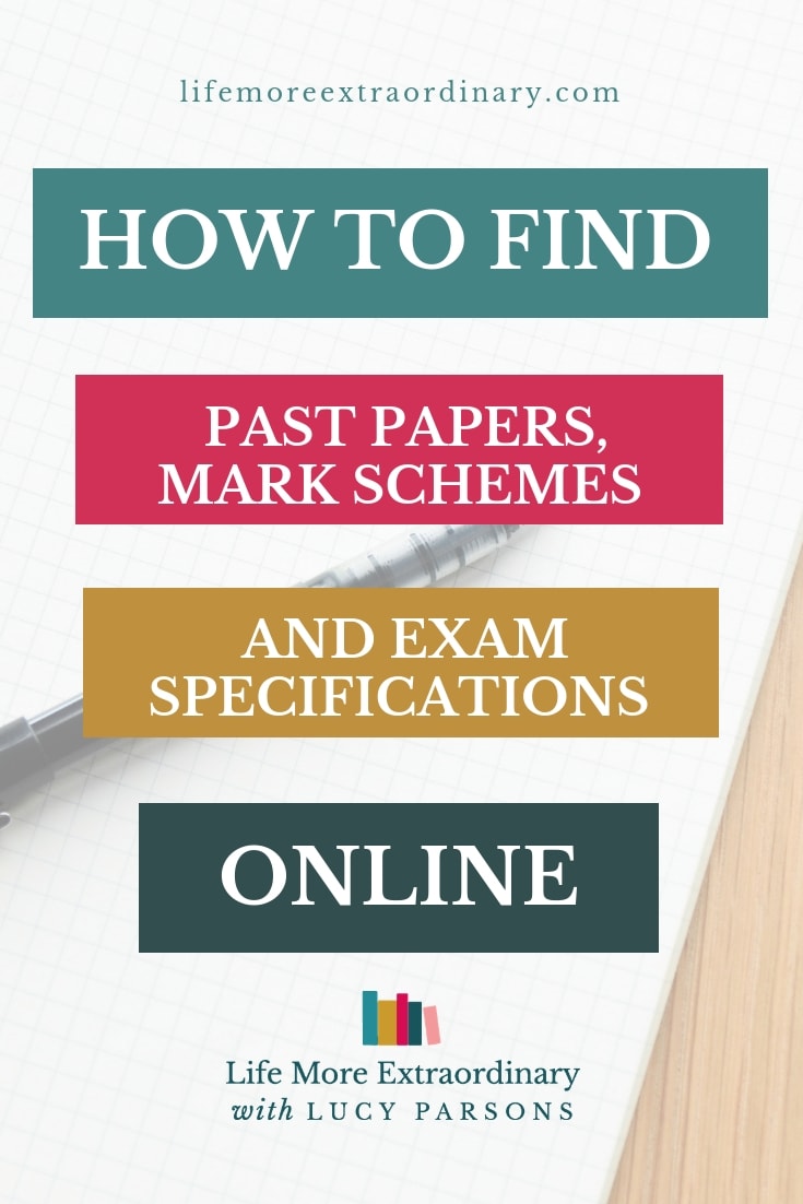 Looking for old exam papers to practise before your GCSEs or A Levels? Here's how to find those past papers, mark schemes and exam specifications that you need for your exam revision #studyskills #examtips #revisiontips