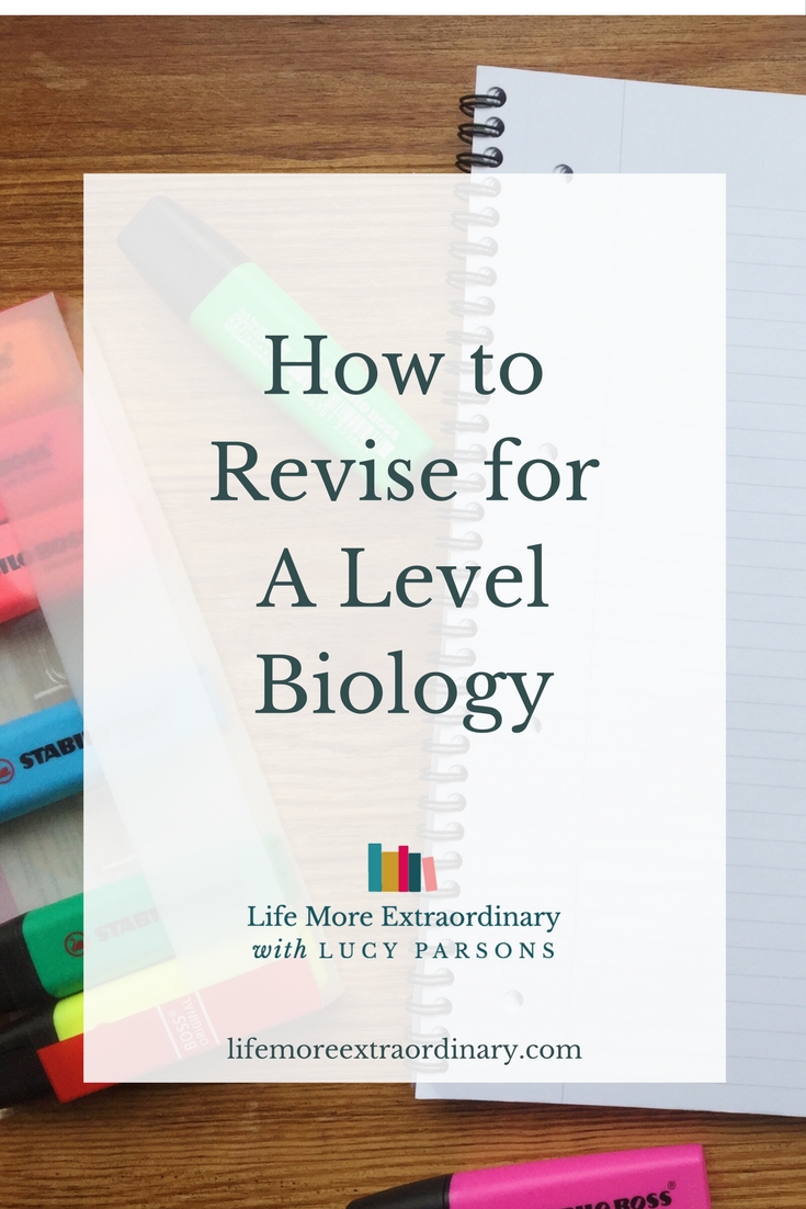 Are you taking biology A level? As part of my series of revision posts, I'm sharing with you how to revise for A Level biology.