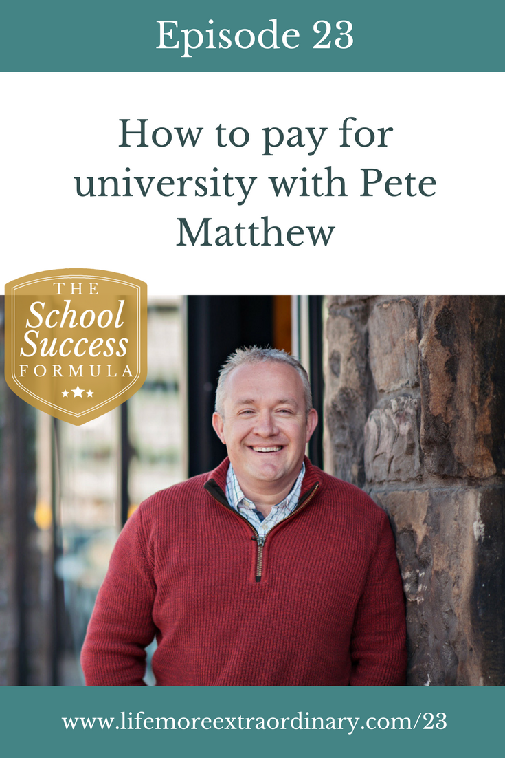 How to pay for university tuition fees and the financial aspects of education | Are university tuition fees really as scary as we've been led to believe? Find out in this interview with financial planner and podcaster, Pete Matthew.