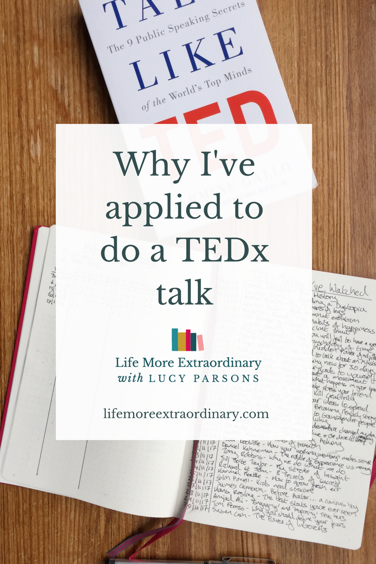 Why I've applied to do a TEDx talk | Let me invite you to join me on my TEDx journey. This is the first chapter - what can you learn from my journey so far? #TEDtalk #speaking