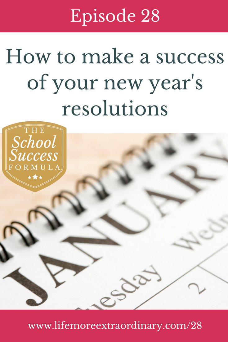 How to make a success of your new year's resolutions | Are you thinking about making any new year's resolutions? In this episode I talk about how to make sure your resolutions succeed, and the different approaches you can take to new year's resolutions. Click to listen to this episode or read the blog post. #habits #new year #resolutions