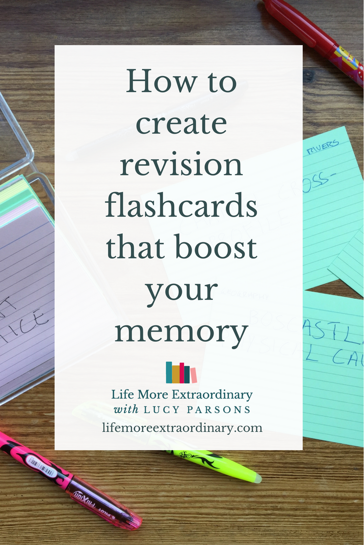 How to create revision flashcards that boost your memory | Flashcards are a fantastic way to revise. Click on the link to find out how to use them to boost your memory and include them in your revision strategy. #revision #studytips #flashcards