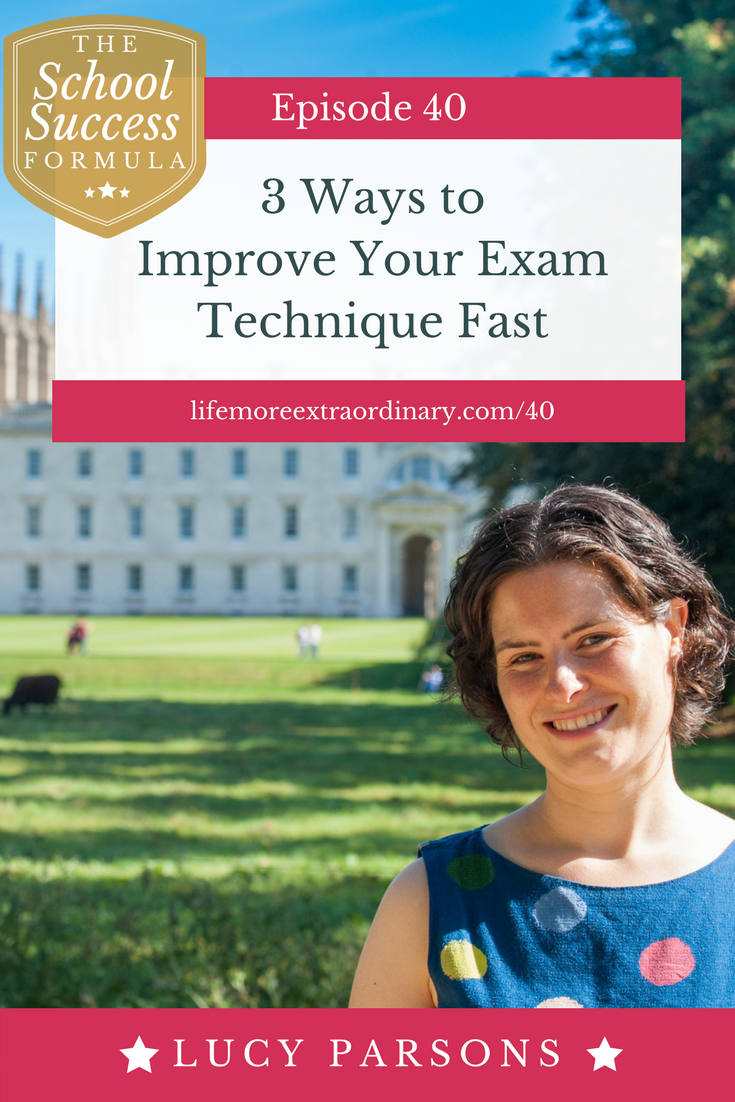 3 Ways to Improve Your Exam Technique Fast | You don't just need to know and understand your subjects to get good grades; you need excellent exam technique too. Click to listen to these 3 great tips to improve your exam technique. #exams #revision #studytips