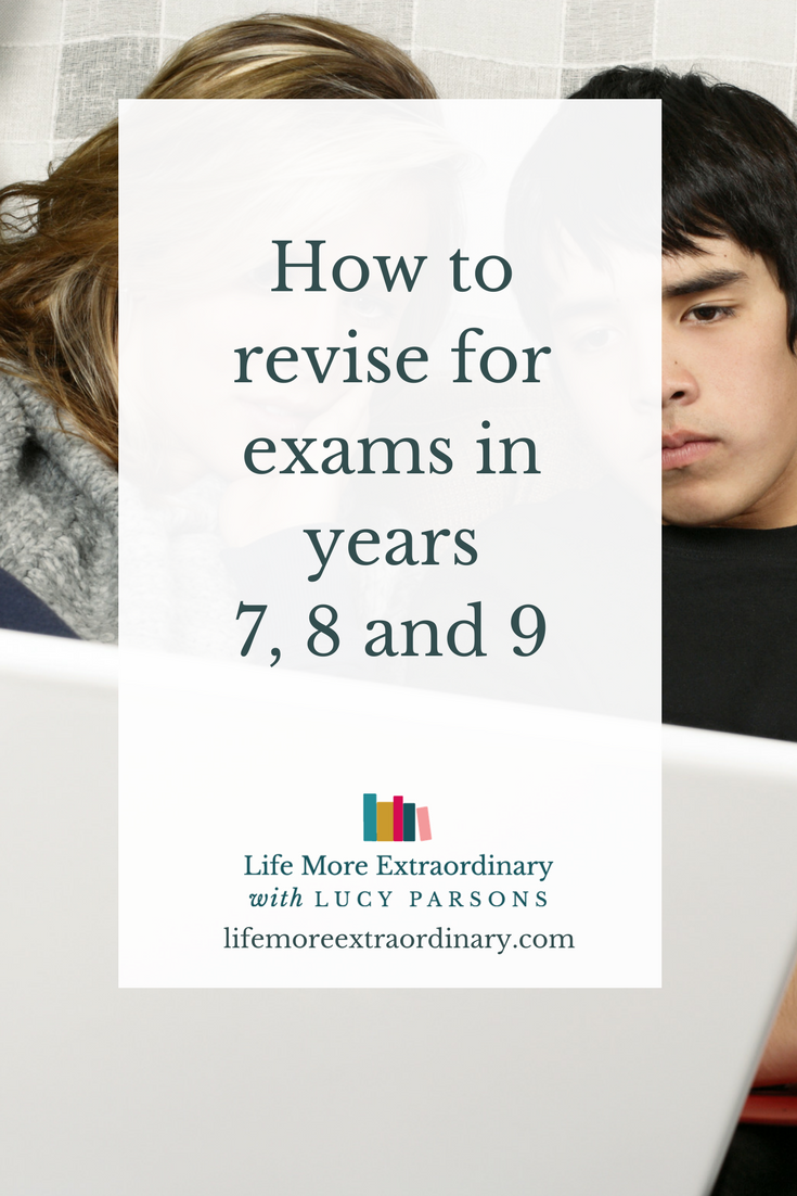 If your child is in year 7, 8 or 9 you might be wondering how to introduce them to revision. Check out my non-scary tips to help them get started straight away. #revision #parenting
