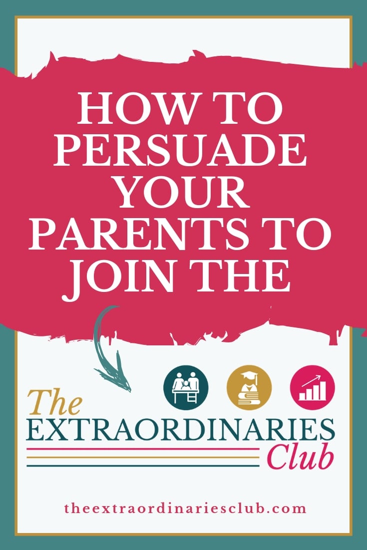 Joining The Extraordinaries Club will really help you to achieve your academic potential. If you need help convincing your parents, here are several reasons to give them #studyskills #examtips