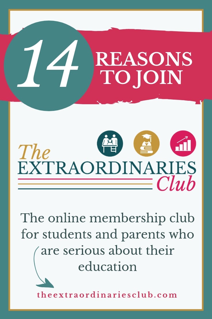 The Extraordinaries Club is an affordable online club for families providing year-round support in helping students with the skills and mindset needed to get outstanding results. If you want your child to reach their full academic potential this is the club for you! #backtoschool #parenting #teens