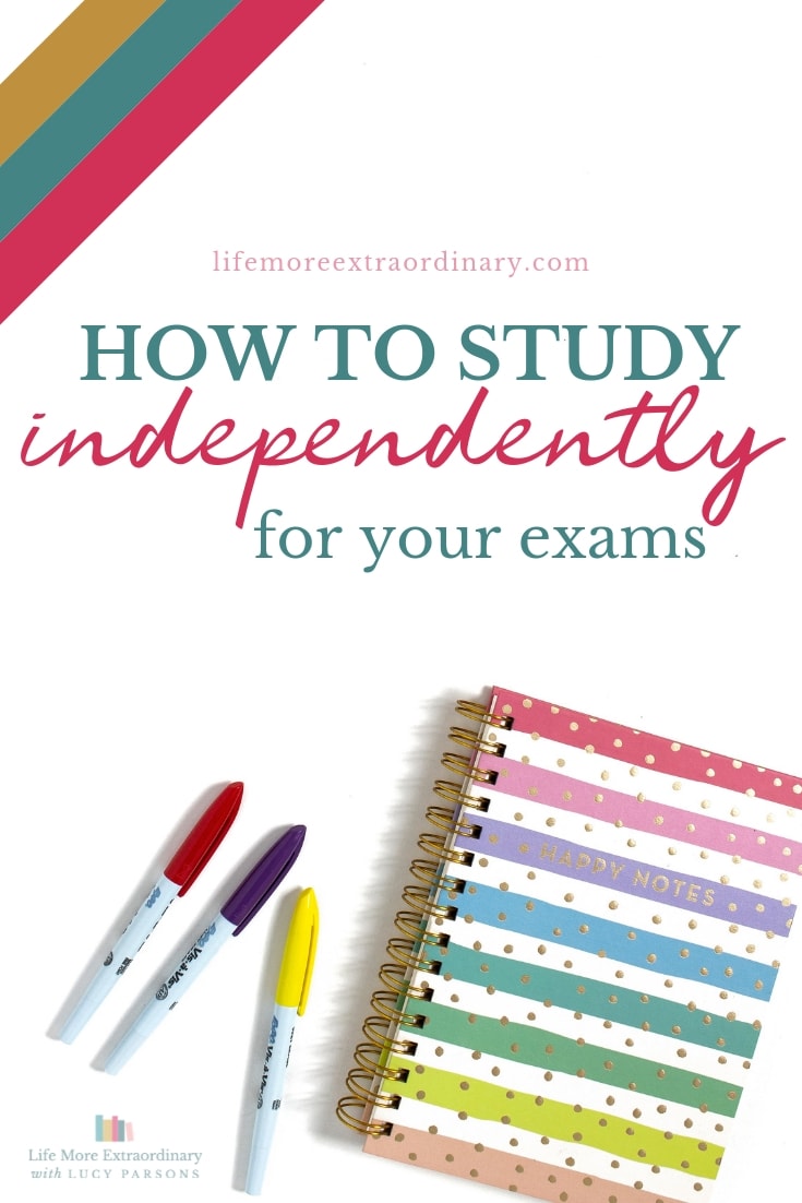 How to study independently for your exams - study skills and techniques to help you pass your exams #GCSEs #ALevels #studyskills