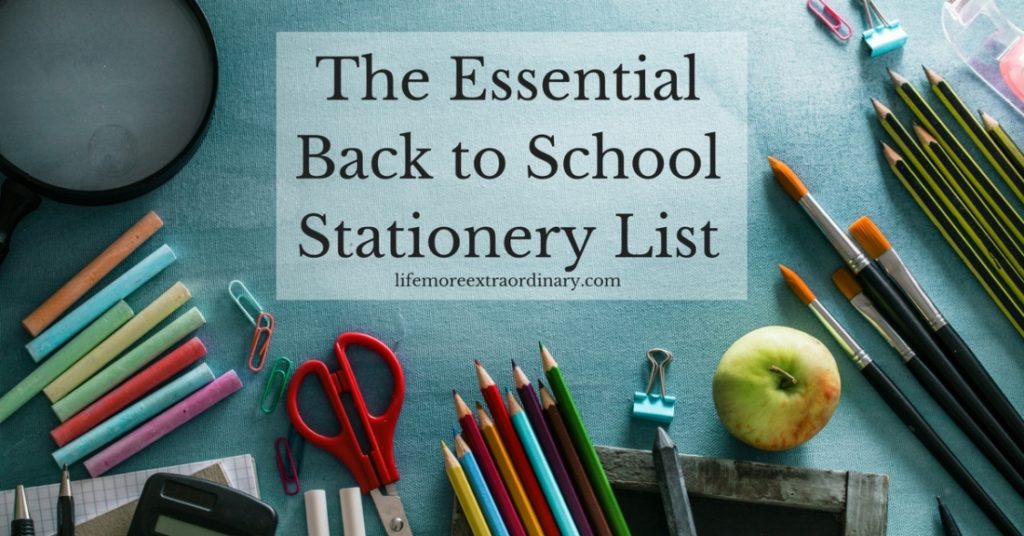 The Essential Back To School Stationery List