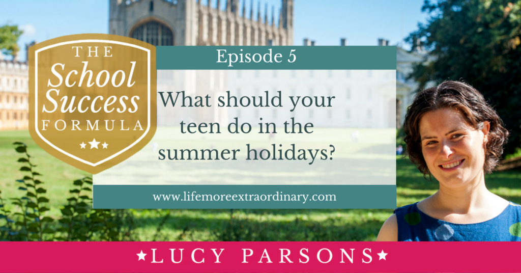 What should your teen do in the summer holidays