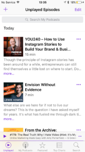 How to search for a new podcast in the iphone podcast app