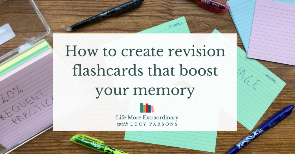 How to make flashcards for revision