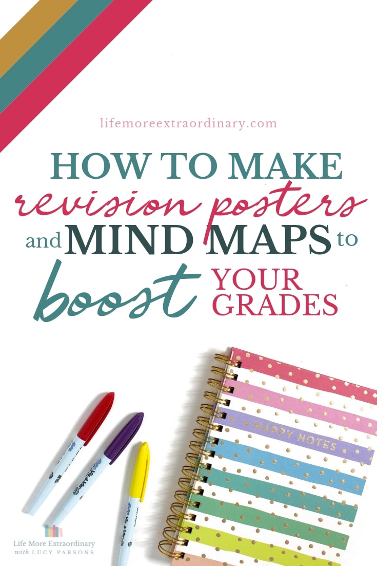 How to make revision posters and mind maps to boost your exam grades #revisiontips #studytips