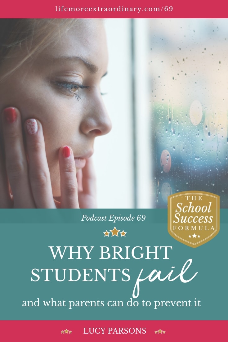 Just because a child is academically able, doesn't mean guaranteed success in exams. Find out how parents can help prevent their bright child from failing in this episode of The School Success Formula podcast and accompanying blog post #exams #parenting #teens #fail #succeed
