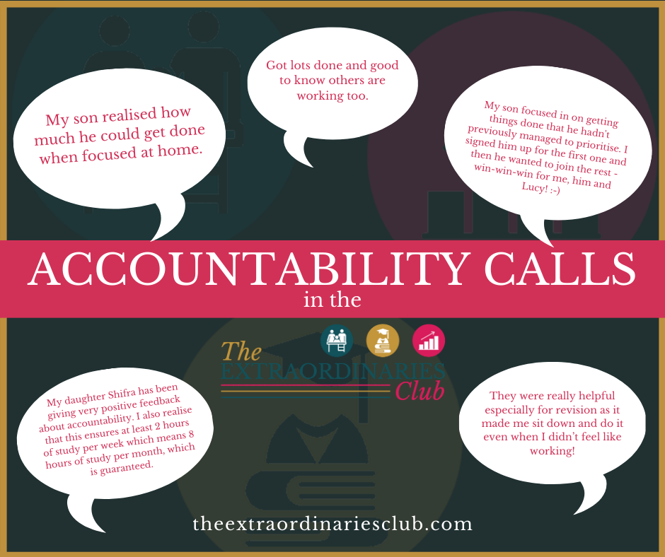 Accountability Calls in The Extraordinaries Club